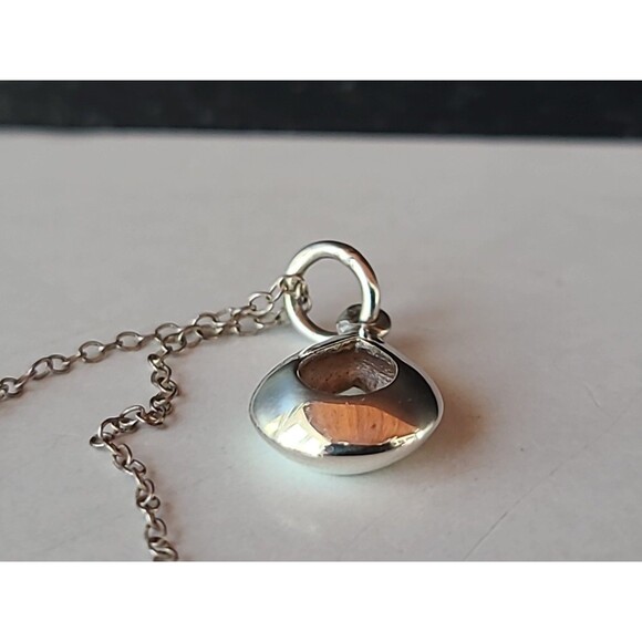 925 Sterling Silver Teardrop Pendant Necklace Vintage Thailand - Picture 4 of 10